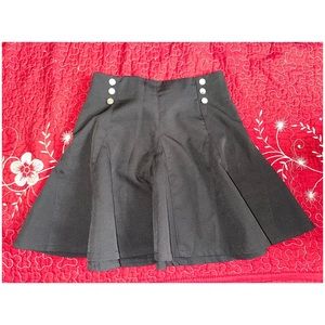 Mini High-rise Black Skirt